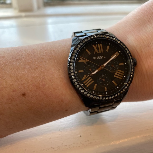 Fossil Black Ceramic Watch - Picture 7 of 9